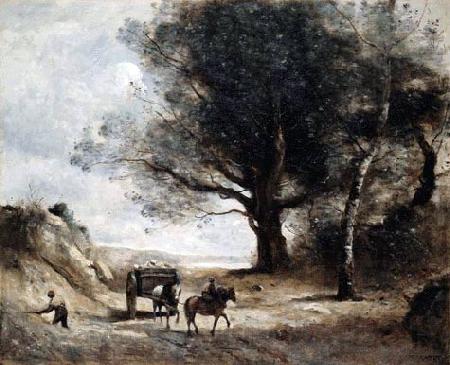 Jean-Baptiste-Camille Corot The Stonecutters France oil painting art